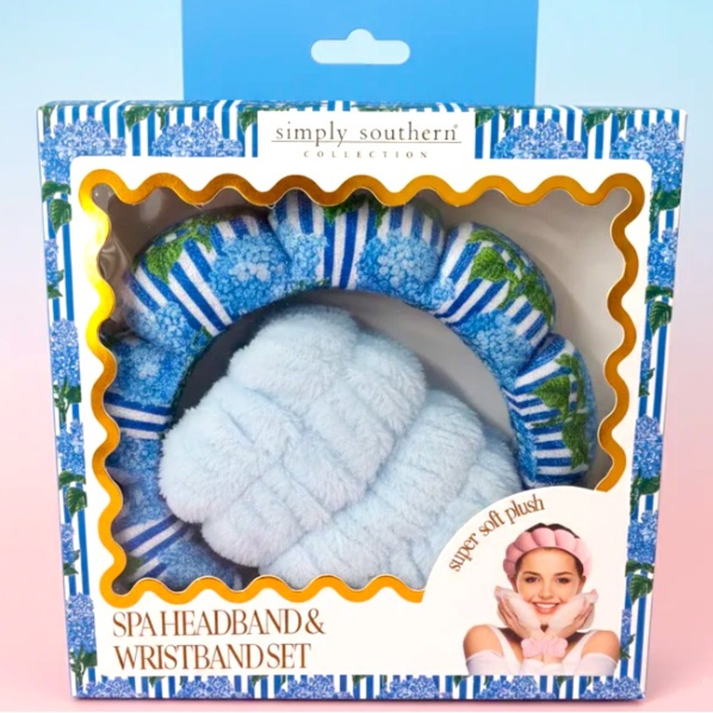 Simply southern spa headband & wristband set for women